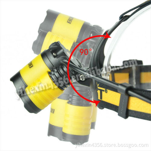 Boruit B17 High Powerful 4pcs AA battery Aluminum Alloy LED Headlamp